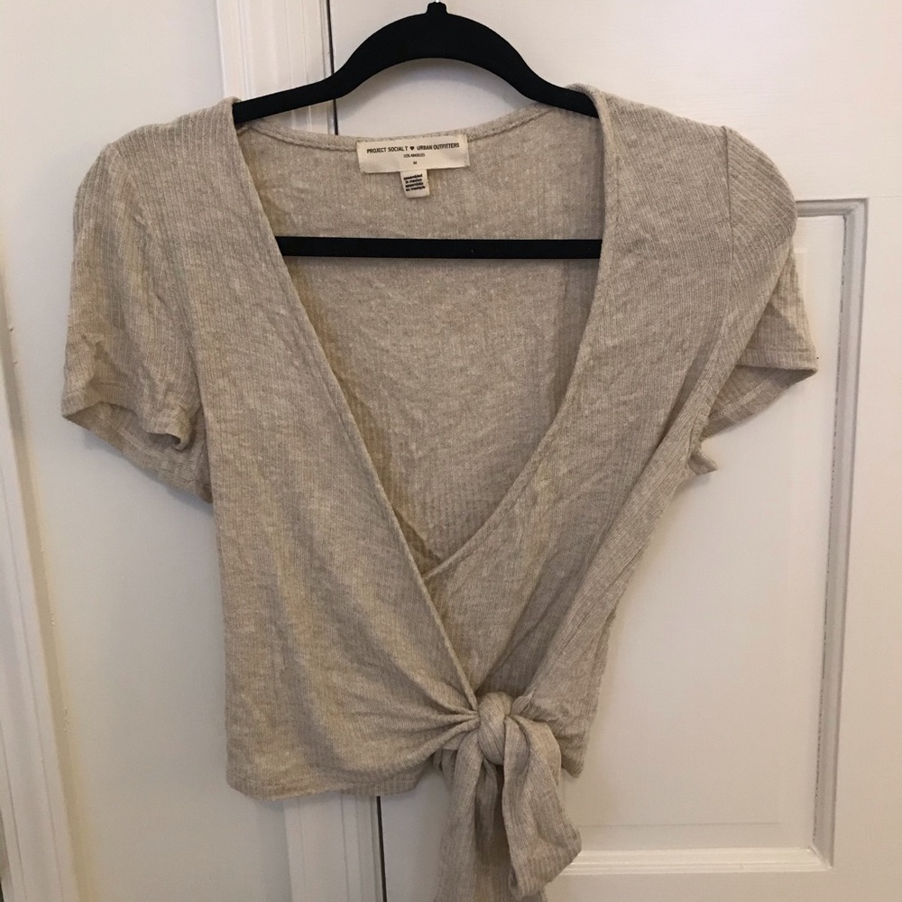 Urban outfitters cross-v neck blouse